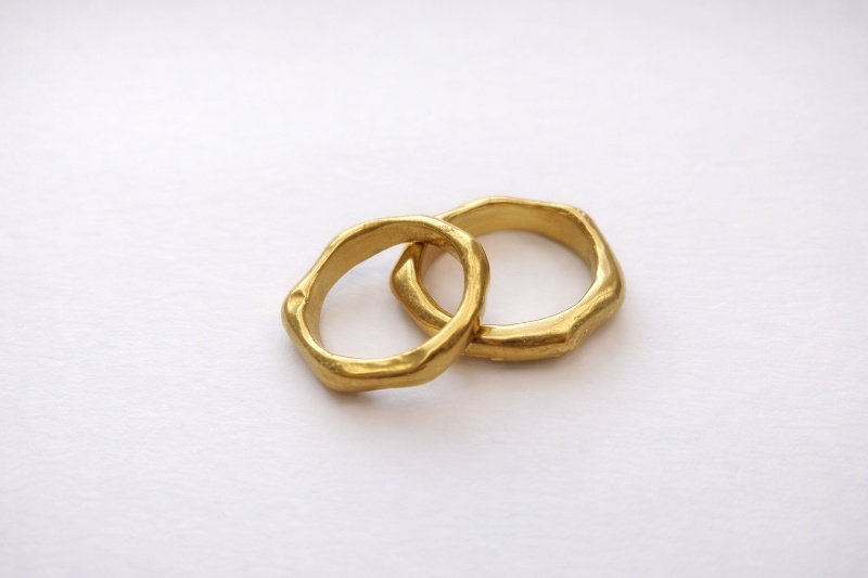 handgjorda vigselringar i guld